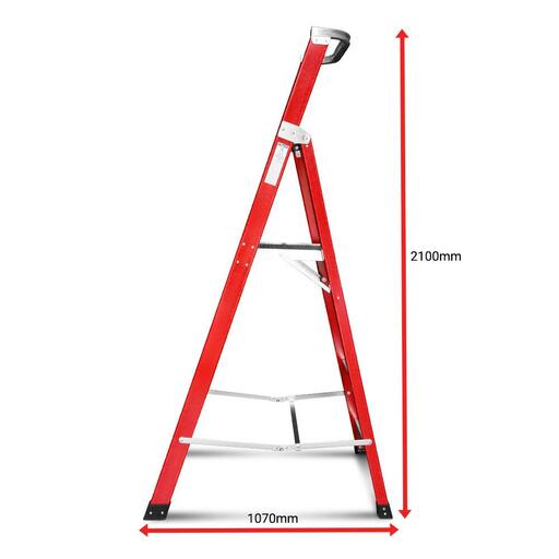 Climbrite CSTEP4ECO 1.2m 4-Step Fibreglass Platform Ladder – image 3