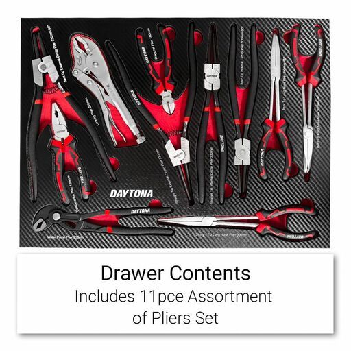Daytona D237RED 237pce Tool Box Set with 7 Drawer Bottom Tool Chest Roller Cabinet – image 8