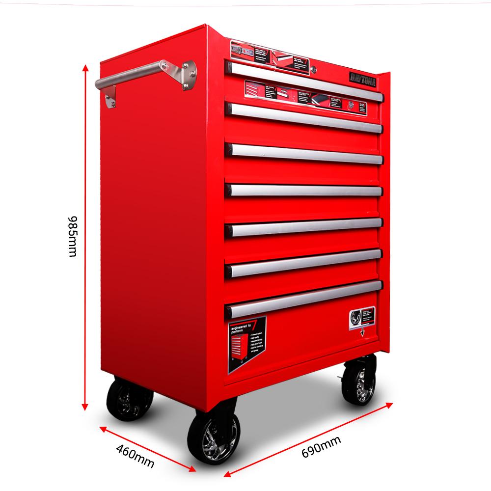 Daytona D237RED 237pce Tool Box Set with 7 Drawer Bottom Tool Chest ...