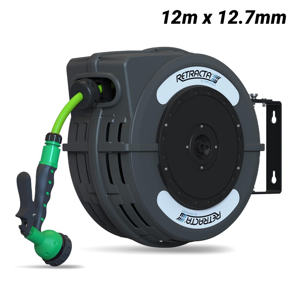 Retracta C1DR412D-03DD 12m x 12.7mm (1/2") Dark Grey Garden & Horticulture Hose Reel – image 1
