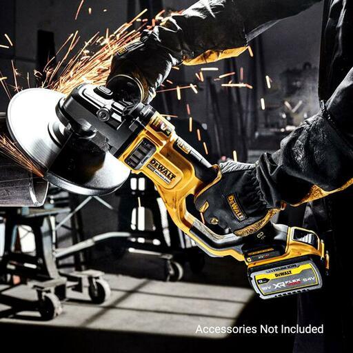 DeWalt DCG460X2-XE 54V 9.0Ah FlexVolt XR Li-ion Cordless Brushless 230mm (9") Angle Grinder Combo Kit – image 8