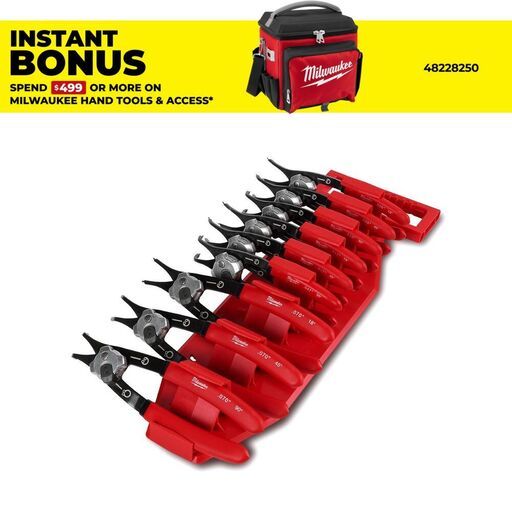Milwaukee 48226539 9pce Snap Ring Pliers Set