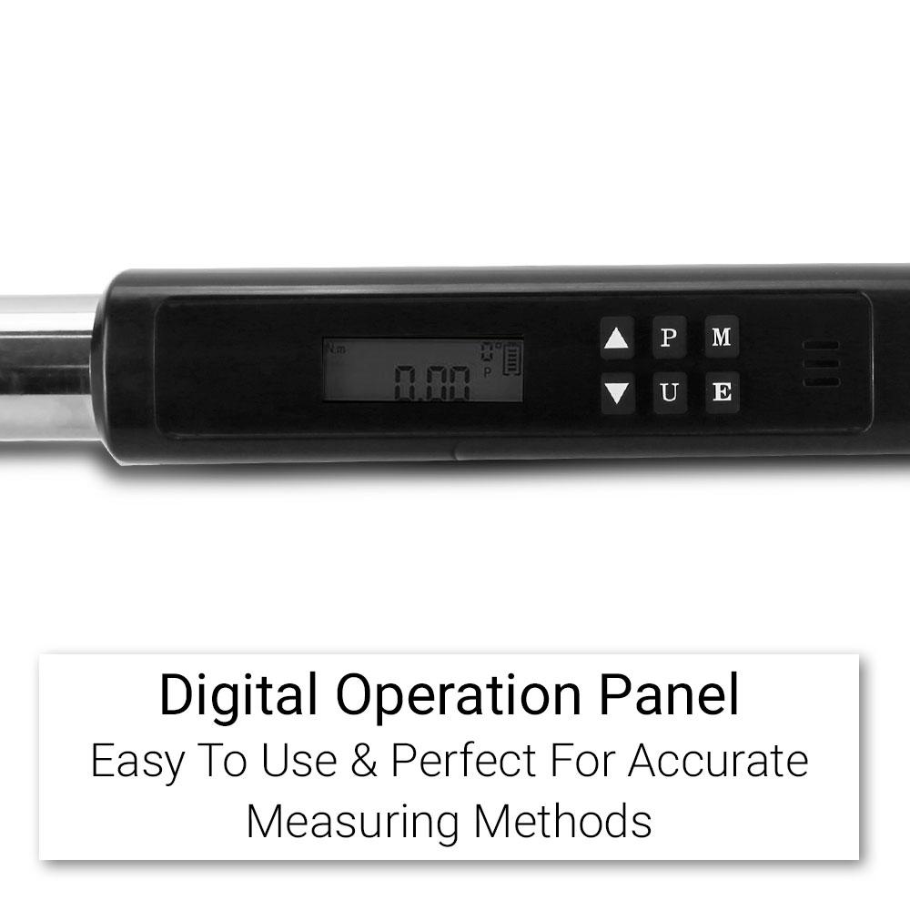Daytona DDTW12 1/2" Drive 650mm 0.5340Nm Digital Torque Wrench