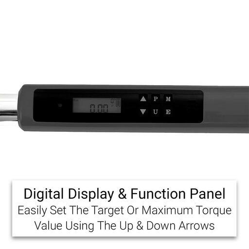 Daytona DDTW14 1/4" Drive 403mm 0.5-30Nm Digital Torque Wrench – image 4