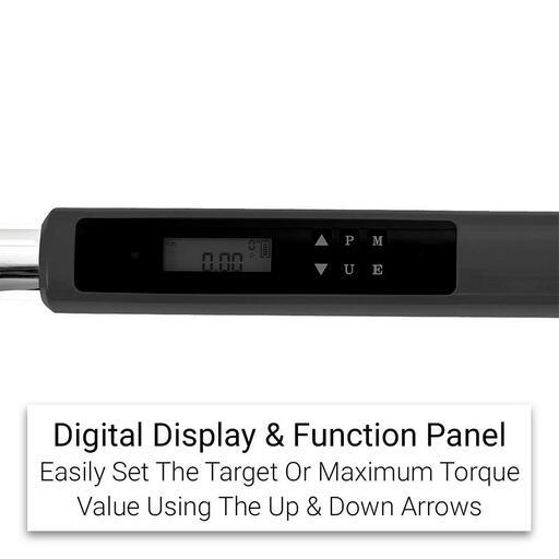 Daytona DDTW38 3/8" Drive 430mm 0.5-85Nm Digital Torque Wrench – image 5