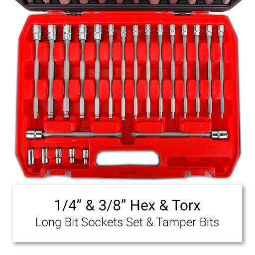 Daytona DHTS84 84pce 1/4", 3/8", 1/2" Metric 2.5-19mm & SAE 1/8"-3/8" Hex & Torx Socket Bit Set – image 3