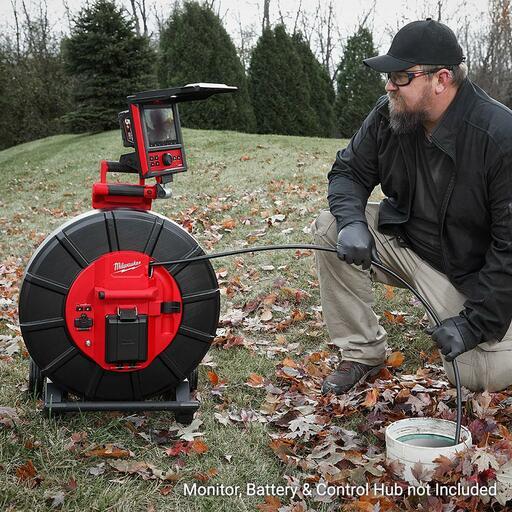 Milwaukee M18SIC100120 18V Li-ion Cordless 100m (325ft) Stiff Pipeline Inspection Reel - Skin Only – image 4
