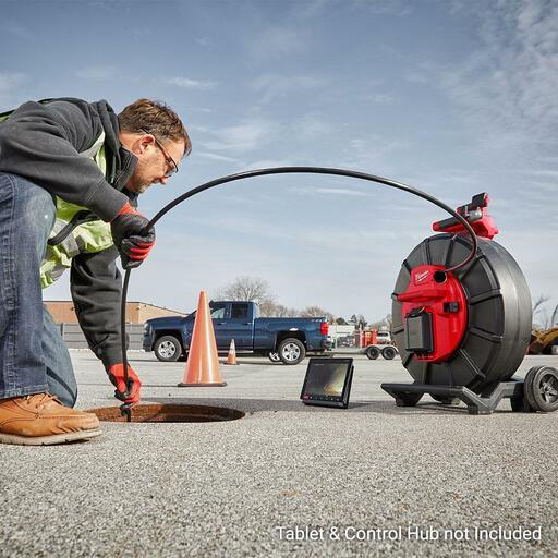 Milwaukee M18SIC100120 18V Li-ion Cordless 100m (325ft) Stiff Pipeline Inspection Reel - Skin Only – image 5