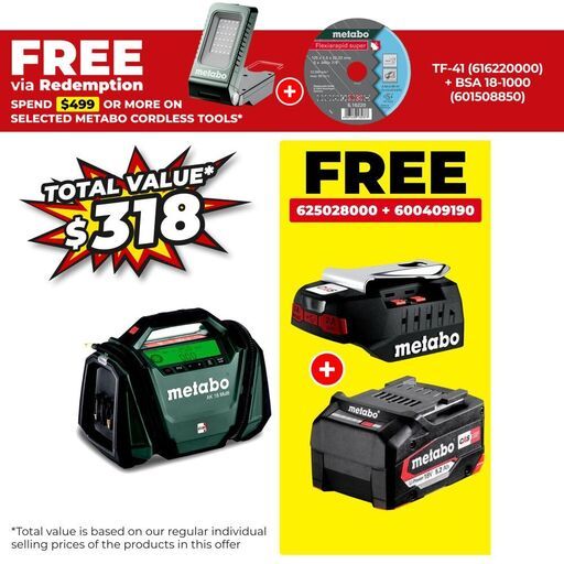 Metabo AK 18 MULTI (600794850) 18V Li-ion Cordless Air Compressor - Skin Only