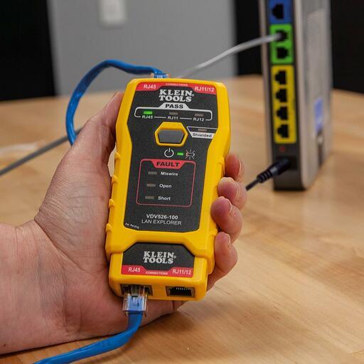 Klein A-VDV526-100 Network Cable & LAN Explorer Data Cable Tester with Remote – image 5