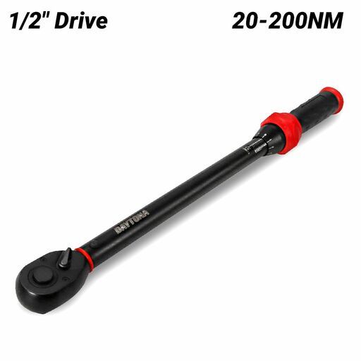Daytona D12TWR200 500mm (19-1/2") 1/2" Drive 20-200NM Torque Wrench