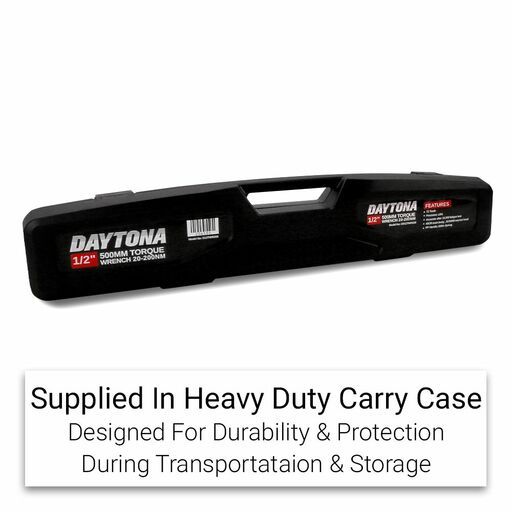 Daytona D12TWR200 500mm (19-1/2") 1/2" Drive 20-200NM Torque Wrench – image 8