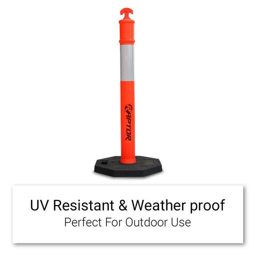 Raptor RB8KG 8kg Base Hi-Vis T-Top Bollard - Orange – image 4