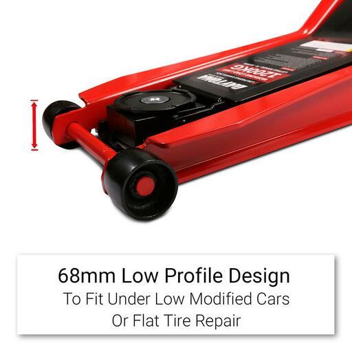 Daytona DLP1200 1200kg 70-610mm Long Reach Heavy Duty Ultra Low Profile Trolley Jack – image 7