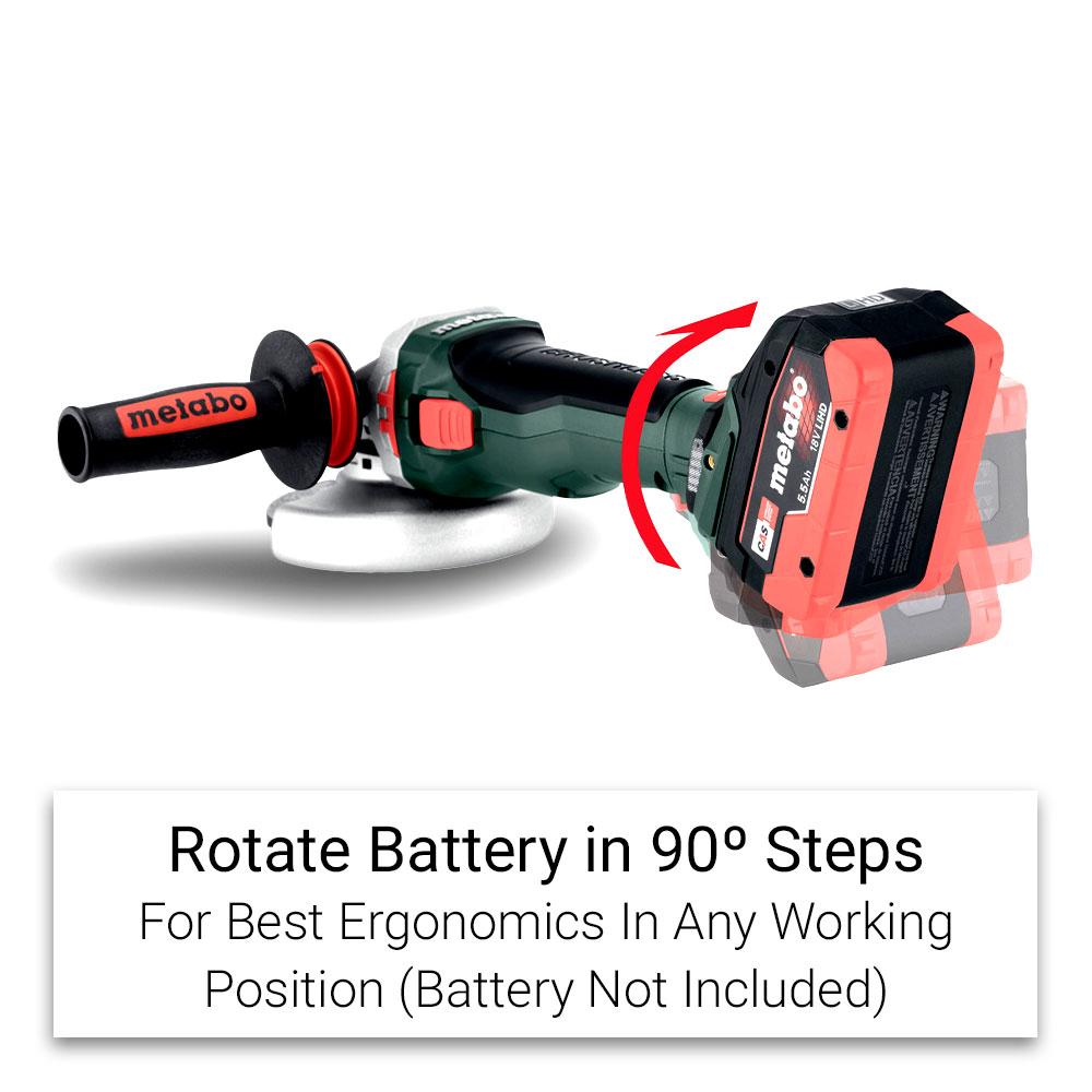 Metabo WB 18 LT BLX 15-125 Quick (601730850) 18V Li-ion 125mm (5") Cordless Brushless Angle Grinder - Skin Only – image 4