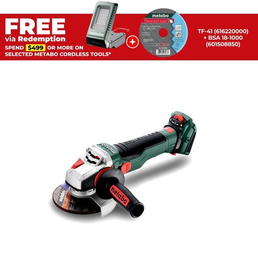 Metabo WVB 18 LT BL 15-125 Quick (601731850) 18V Li-ion 125mm (5") Cordless Brushless Angle Grinder - Skin Only
