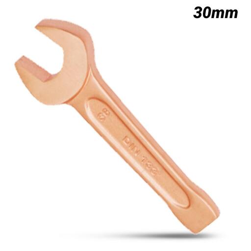 T&E Tools CB141-30 30mm (1.2") Copper Beryllium Open End Striking Wrench