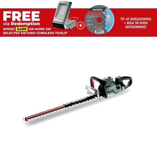 Metabo HS 18 LTX BL 75 (601724850) 18V Li-ion Cordless Brushless 750mm (30") Hedge Trimmer - Skin Only