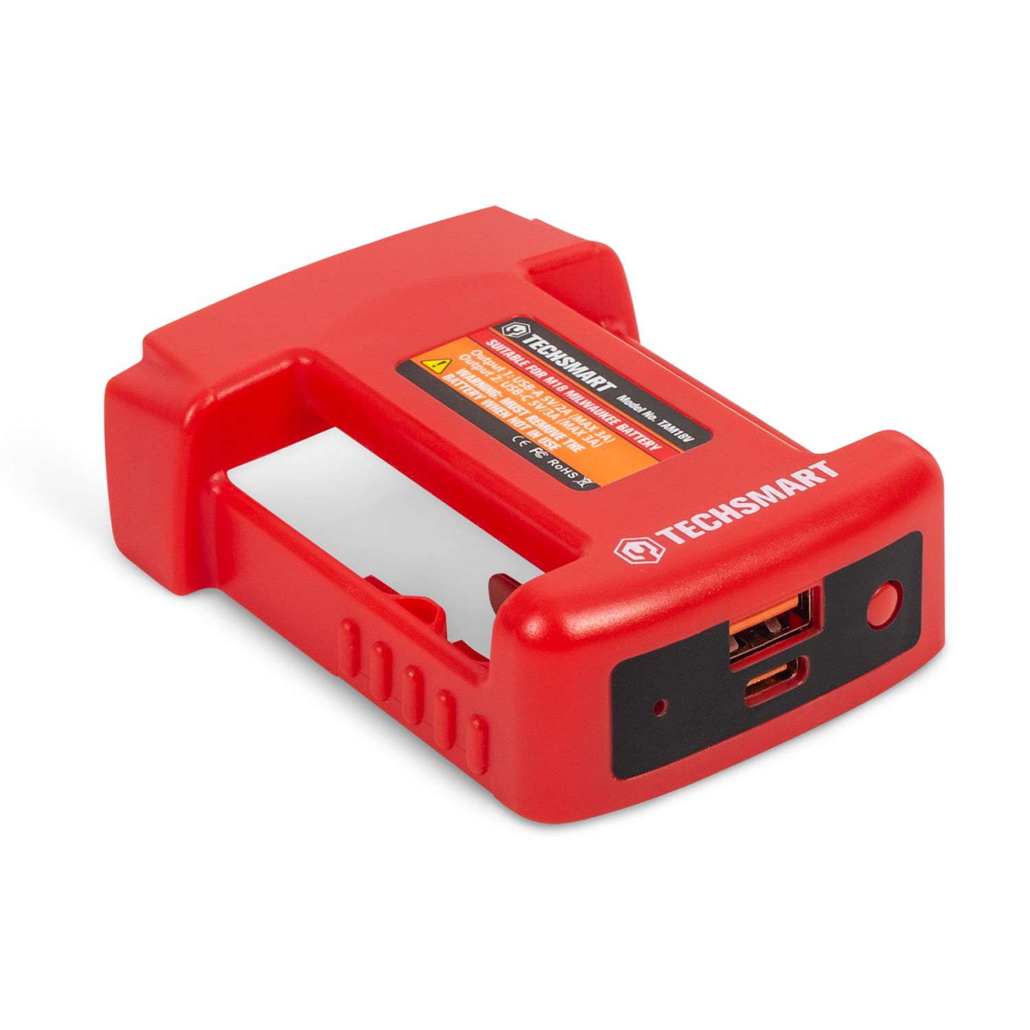 Techsmart TAM18V USB Charging Battery Adaptor to suit M18