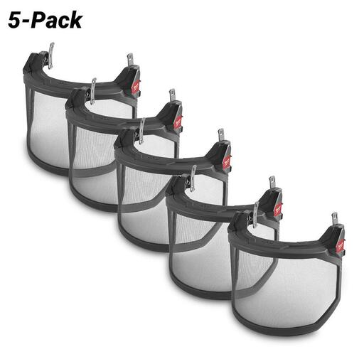 Milwaukee 48731432A 5-Pack BOLT Mesh Full Face Shield Universal Replacement Pack
