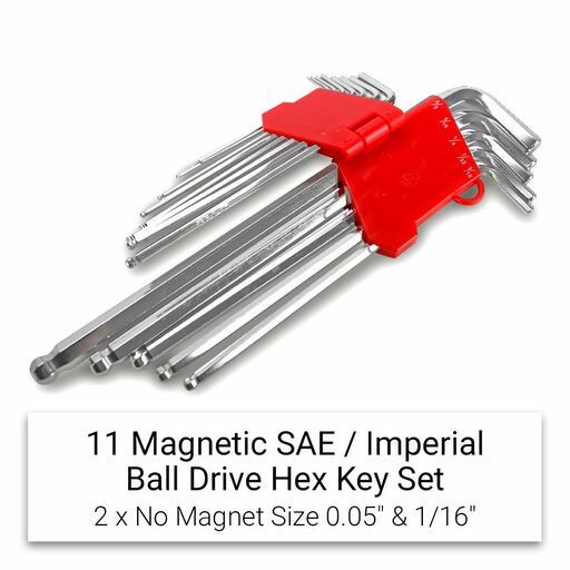 Daytona D13SMBD 13pce SAE Magnetic Ball Drive Hex Key Set – image 2