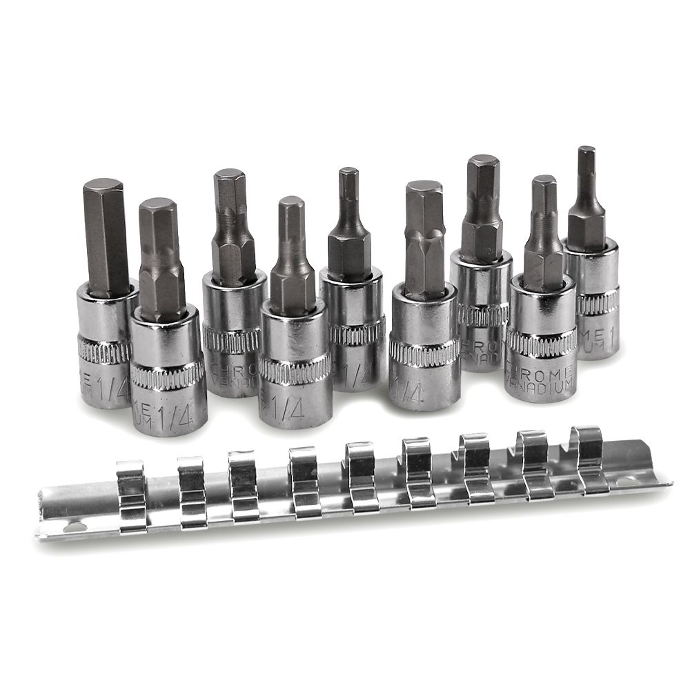 Daytona D914MSIS 9pce 1/4" Drive Metric/SAE InHex Socket Set