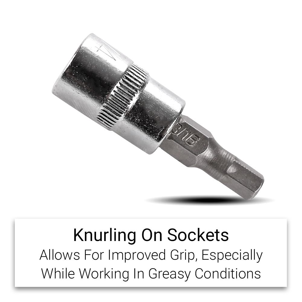 Daytona D914MSIS 9pce 1/4" Drive Metric/SAE InHex Socket Set