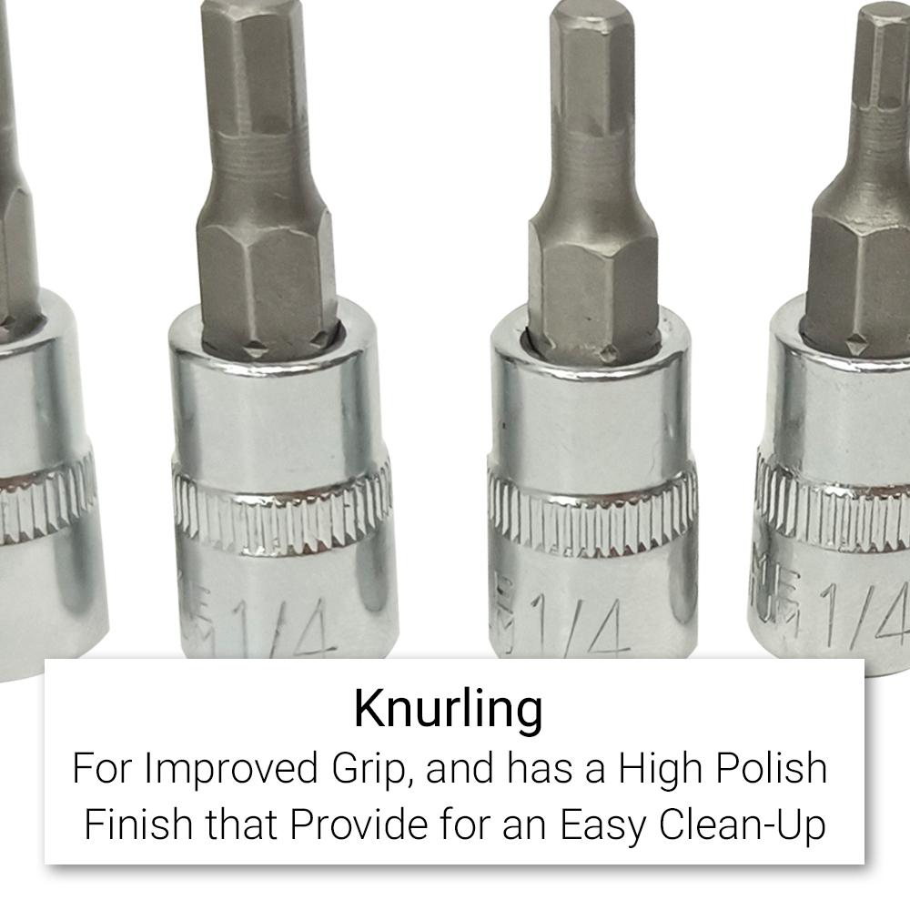 Daytona D914MSIS 9pce 1/4" Drive Metric/SAE InHex Socket Set