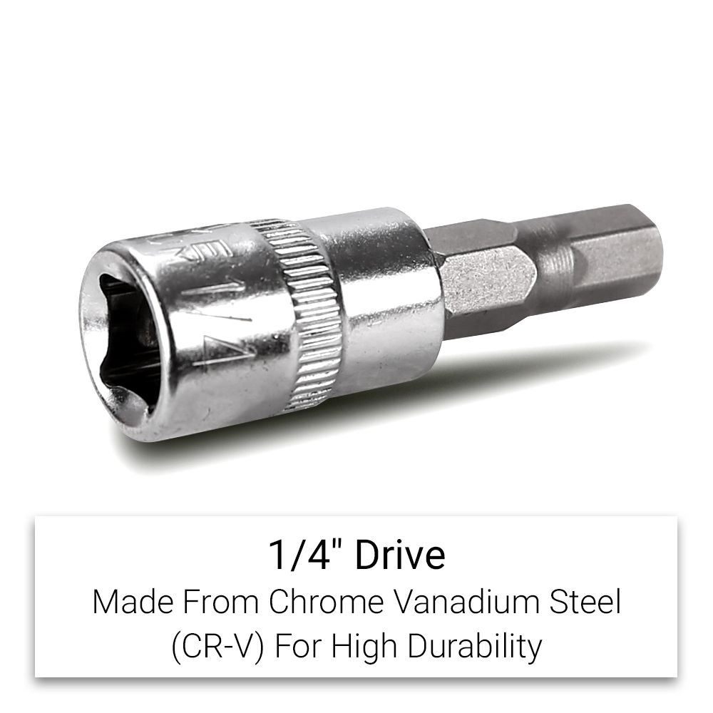 Daytona D914MSIS 9pce 1/4" Drive Metric/SAE InHex Socket Set