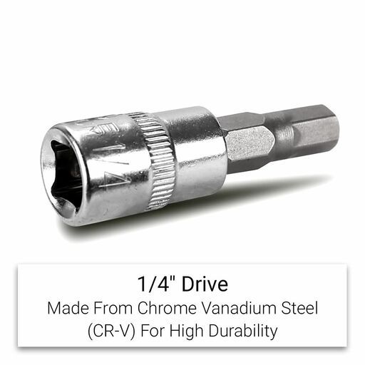 Daytona D914MSIS 9pce 1/4" Drive Metric/SAE 3-6mm and 1/8"-1/4" In-Hex Socket Set – image 3
