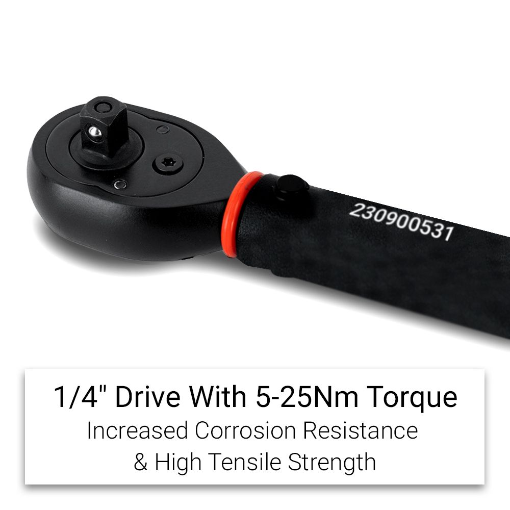 Daytona D14TWR25 240mm (9-1/2") 1/4" Drive 5-25Nm Torque Wrench – image 5