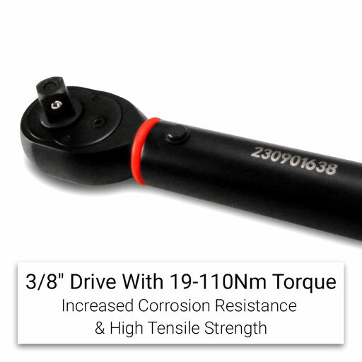 Daytona D38TWR110 405mm (15-3/4") 3/8" Drive 19-110Nm Torque Wrench – image 5