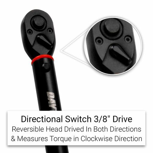 Daytona D38TWR110 405mm (15-3/4") 3/8" Drive 19-110Nm Torque Wrench – image 4