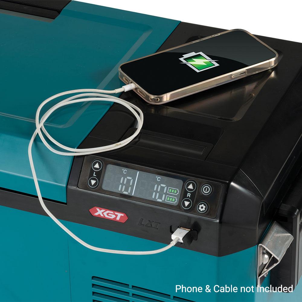 Makita CW004GZ 18V / 40V Max Li-ion Cordless 29L Dual Zone Cooler & Warmer - Skin Only – image 10