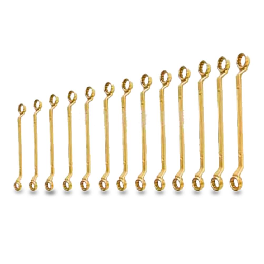 T&E Tools CB150 13pce 5mm (0.1") - 32mm (1") Copper Beryllium Box Wrench Set  – image 1