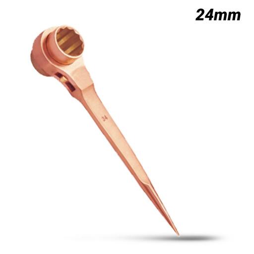 T&E Tools CB180-24 24mm (0.9") Copper Beryllium Ratchet Box Wrench 