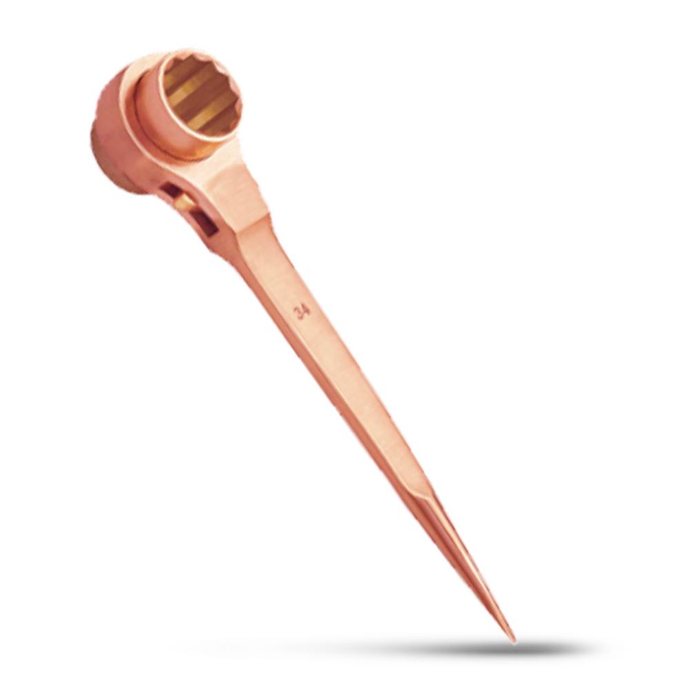 T&E Tools CB180-36 36mm (1.4") Copper Beryllium Ratchet Box Wrench – image 2
