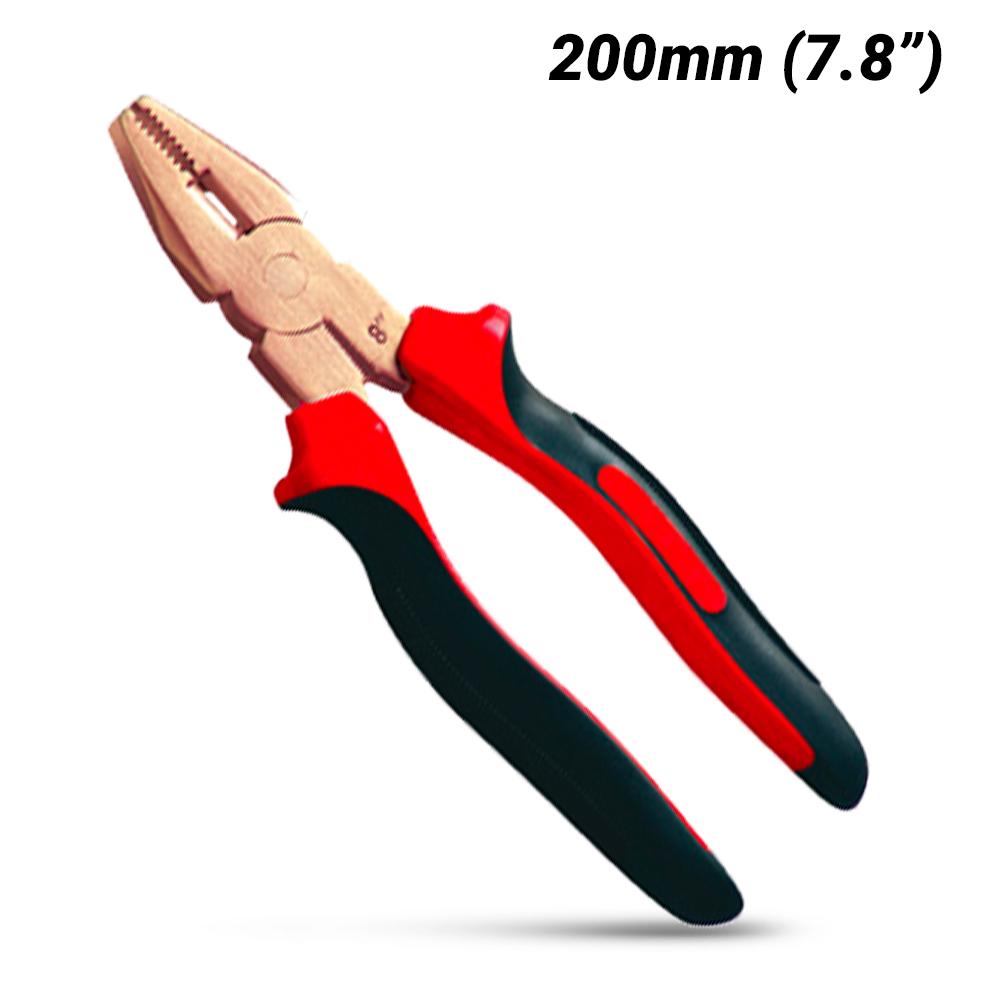 T&E Tools CB247-1002 200mm (7.8") Copper Beryllium Combination Cutting Pliers – image 1