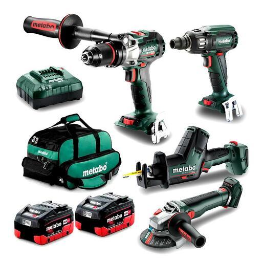 Metabo MET18BL4SB2HD5.5EU (AU68403150) 18V 5.5Ah Li-ion Cordless Brushless 4pce Combo Kit – image 2