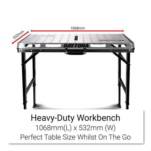 Daytona DWB1068 450kg Adjustable Height Portable Steel Welding Table & Work Bench – image 4