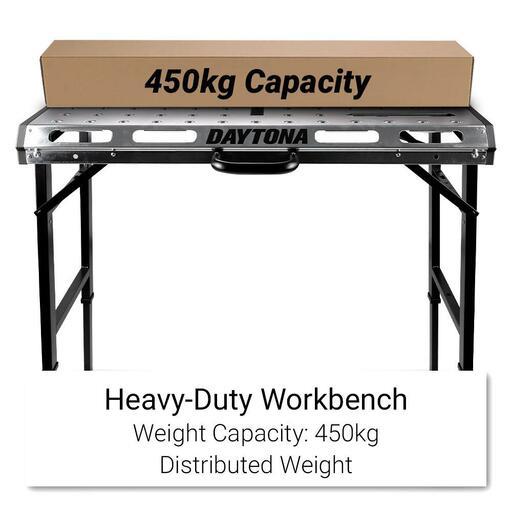 Daytona DWB1068 450kg Adjustable Height Portable Steel Welding Table & Work Bench – image 2
