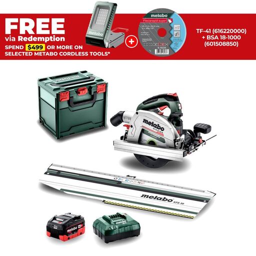 Metabo AU61186601 18V Cordless Brushless 66mm (2.5") Circular Saw Combo Kit