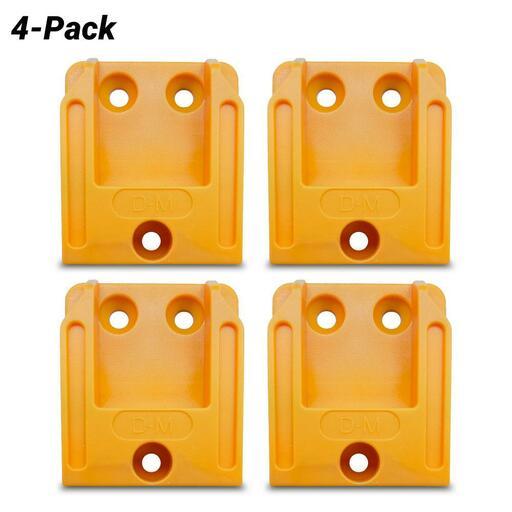 thumbnail image 2 of StealthMounts 4-Pack Tool Storage Mounts For DeWalt XR 18V Power Tools - Yellow, UK Made 2 of 2
