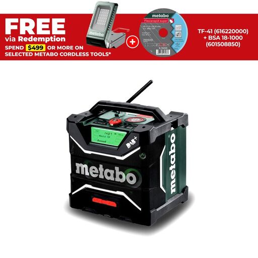 Metabo RC 12-18 32W BT DAB+ (600779190) 12V-18V Li-ion Cordless DAB+ Worksite Radio - Skin Only