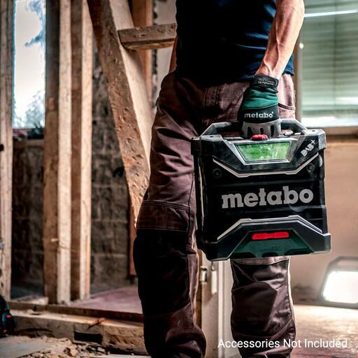Metabo RC 12-18 32W BT DAB+ (600779190) 12V-18V Li-ion Cordless DAB+ Worksite Radio - Skin Only – image 13