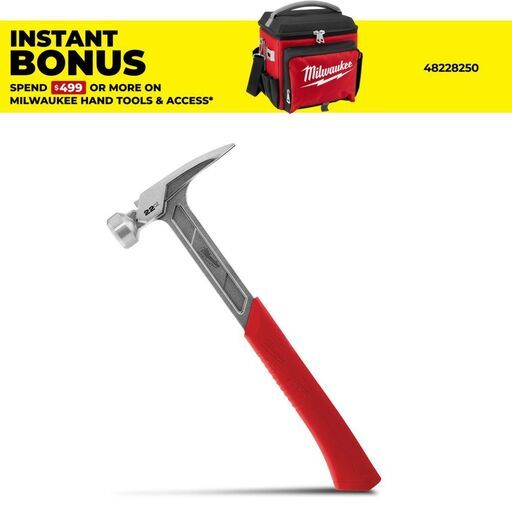 Milwaukee 48229023A 22oz Smooth Face Framing Hammer