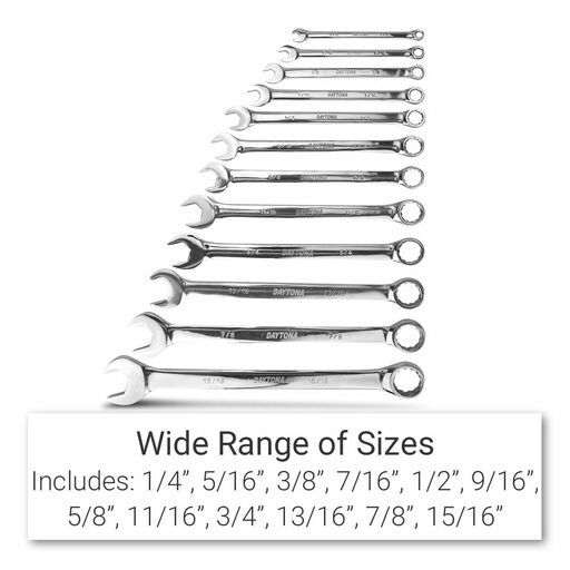 Daytona DEL24S 24pce Metric/Imperial Extra Long Combination Spanner Set – image 6