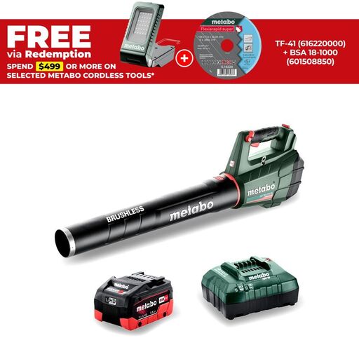 Metabo LB-18-LTX-BL-1-HD-5.5-K (AU60160700) 18V 5.5Ah Cordless Brushless Leaf Blower Combo Kit