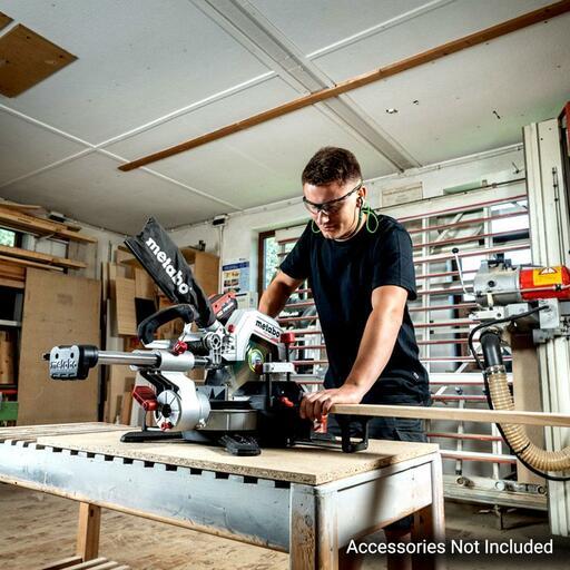 Metabo AU61425400 18V 5.5Ah 254mm Cordless Brushless Slide Compound Mitre Saw Combo Kit – image 8