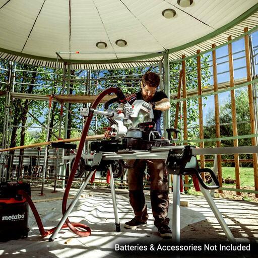 Metabo AU61425400 18V 5.5Ah 254mm Cordless Brushless Slide Compound Mitre Saw Combo Kit – image 9